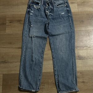 Pistola Blue Ankle Cropped Jeans